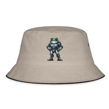 Robot Grenouille Dabbing Mech Cyborg Cool - Bob - kaki/noir - Devant