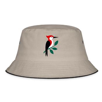 Woodpecker - Bucket Hat - khaki/black - Front