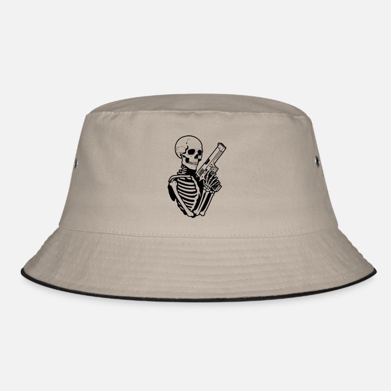 Skeleton Gun - Rebel Style Bucket Hat