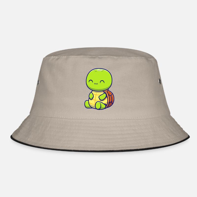 Glückliche Schildkröte, die einfach nur das Leben genießt Bucket Hat