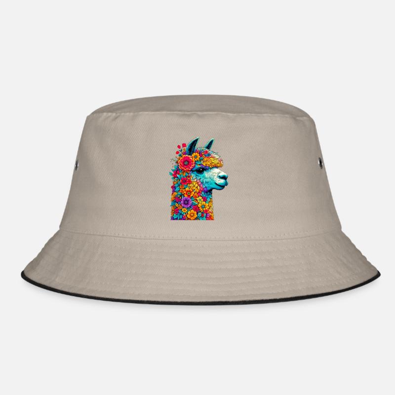Alpaka - Bucket Hat - Khaki/Schwarz