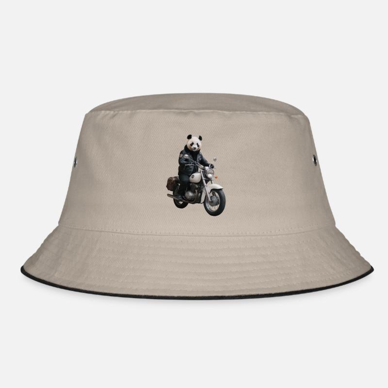 Biker Panda Bucket Hat