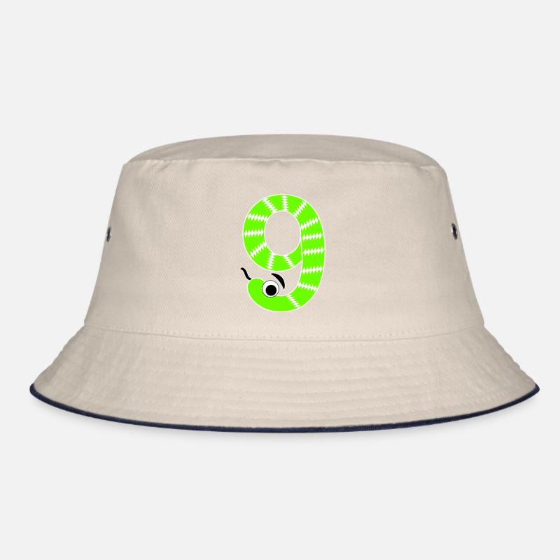 Number 9 Snake Kids Bucket Hat