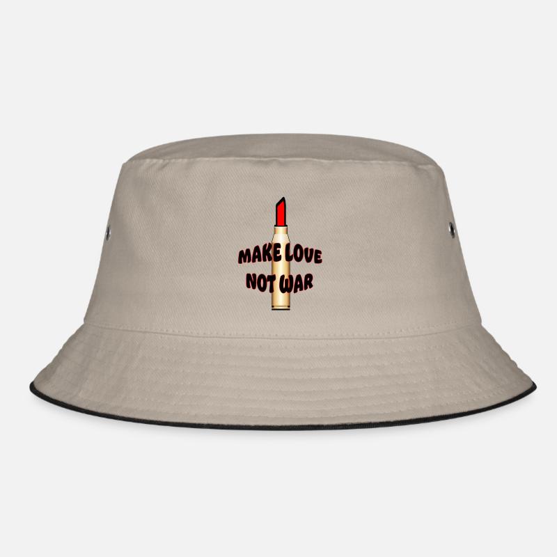 Make love not war Bucket Hat