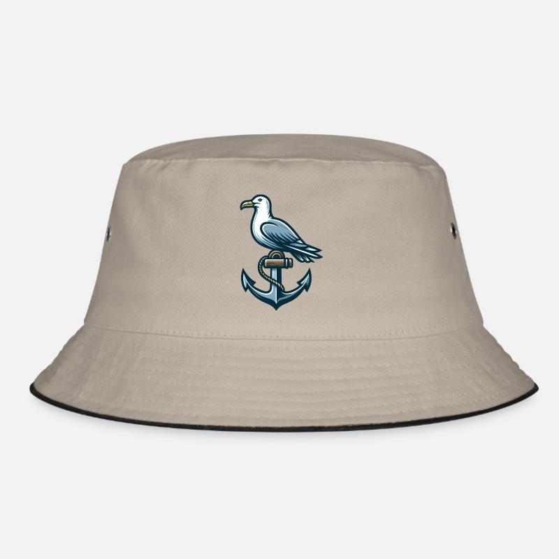 Anker mit Möwe Bucket Hat