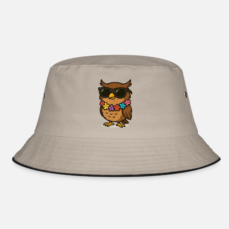 eule sonnenbrille - Bucket Hat - Khaki/Schwarz
