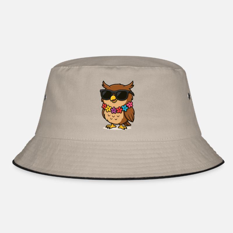 Collier fleur hibou Bob