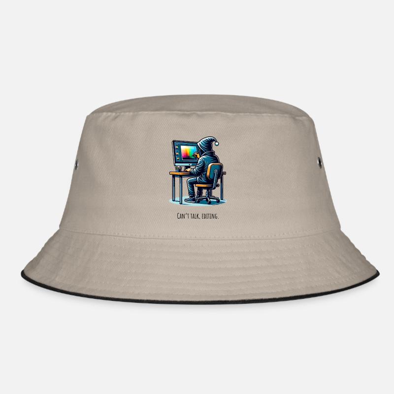 Editing Hacker - Creative in the Tunnel - Bucket Hat - khaki/black