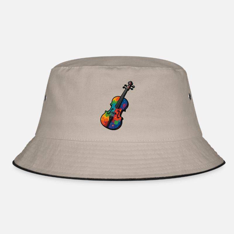 geige violine farbklecks Bucket Hat
