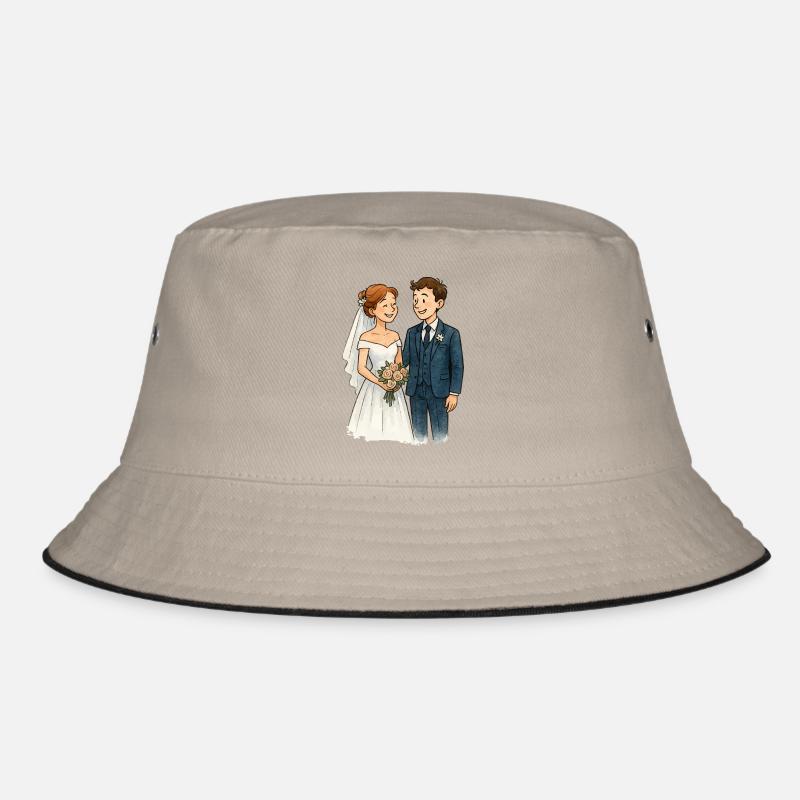 ehepaar-comic Bucket Hat