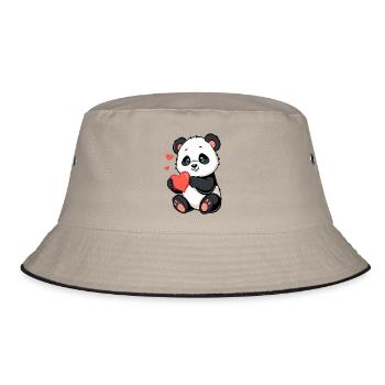 Geschenk Mutter Muttertag Geschenk Mama Geschenke - Bucket Hat - Khaki/Schwarz - Vorne