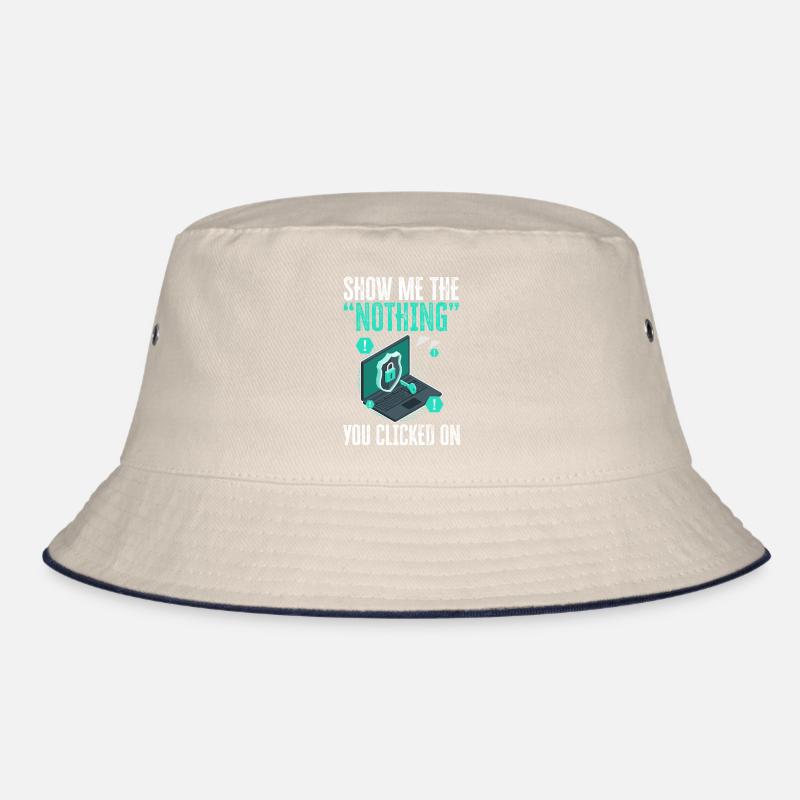 Funny Cybersecurity IT Support IT Security Network Bucket Hat