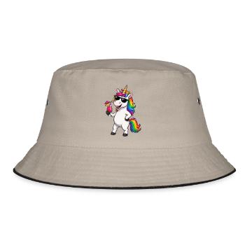 Licorne arc-en-ciel avec lunettes de soleil - Bob - kaki/noir - Devant
