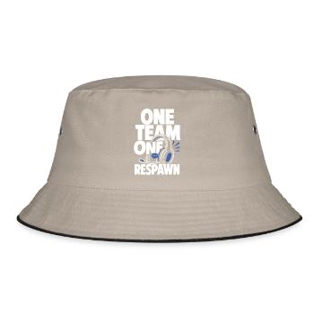 One Team One Respawn Gaming Headset - Bucket Hat - khaki/black - Front