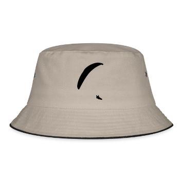 gleitschirm klein - Bucket Hat - Khaki/Schwarz - Vorne