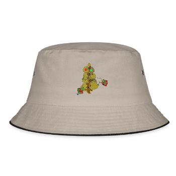 PAST TREE SOUL - Bucket Hat - khaki/black - Front