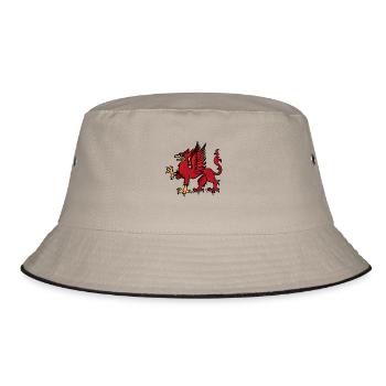 Griffin - Bucket Hat - khaki/black - Front