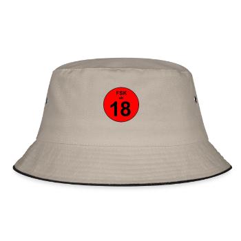 Rated 18 - Bucket Hat - khaki/black - Front