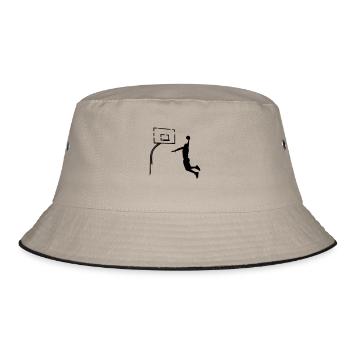 Basketball Dunk - Bucket Hat - khaki/black - Front