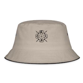 Quatre éléments / 4 elements (1c) - Bob - kaki/noir - Devant