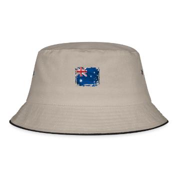Australian Flag - Bucket Hat - khaki/black - Front