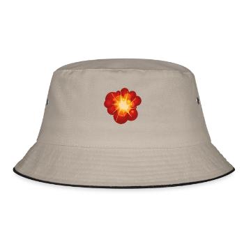 Explosion - Bucket Hat - Khaki/Schwarz - Vorne