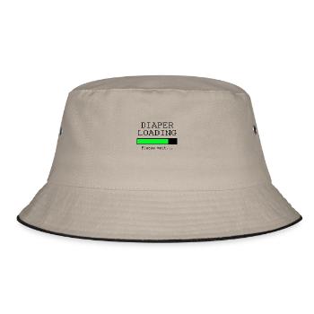 diaper loading - Bucket Hat - khaki/black - Front