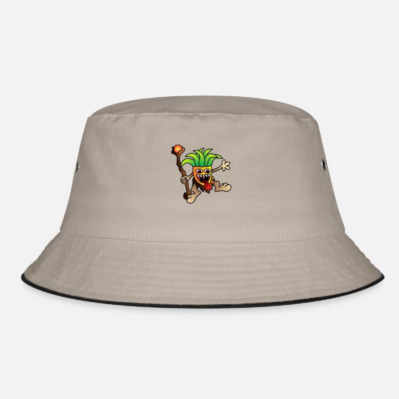 Shamane - Bucket Hat - Khaki/Schwarz