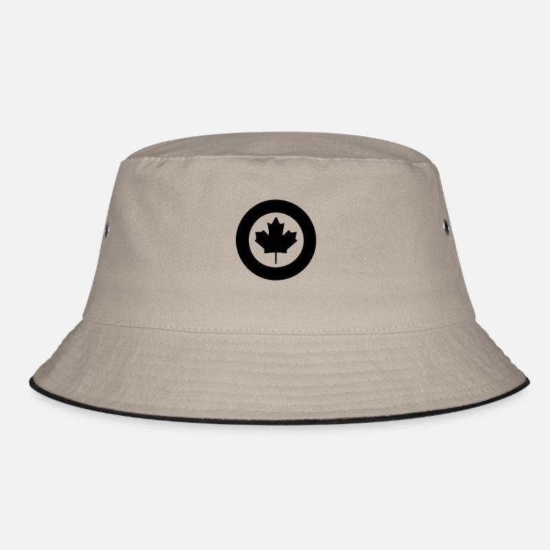 sign canada - Bucket Hat - Khaki/Schwarz