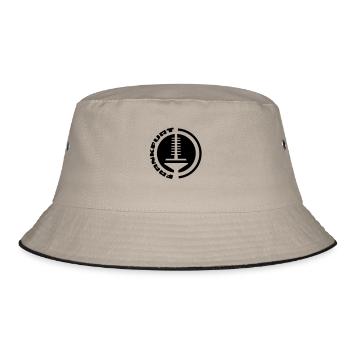 frankfurt tv tower emblem - Bucket Hat - khaki/black - Front