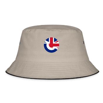 Mod Union Jack combo - Bucket Hat - khaki/black - Front