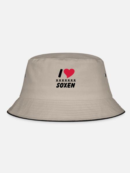 I love Siebenbürger Soxen - Siebenbürger - Bucket Hat - Khaki/Schwarz - Vorne