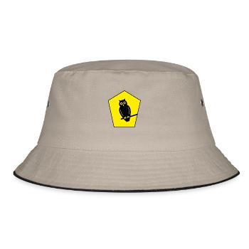 bedrohtes Naturschutzgebiet - Bucket Hat - Khaki/Schwarz - Vorne