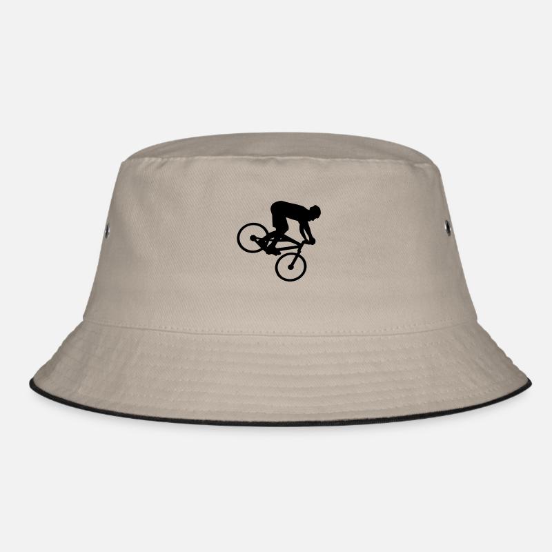 downhill mtb mountain biker - Bucket Hat - Khaki/Schwarz