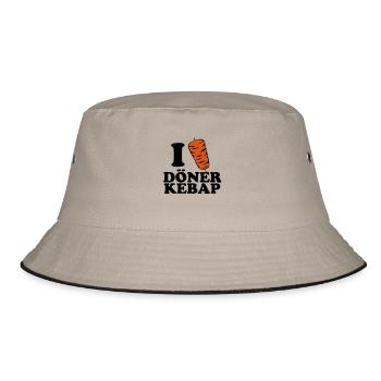 Döner - Bucket Hat - Khaki/Schwarz - Vorne