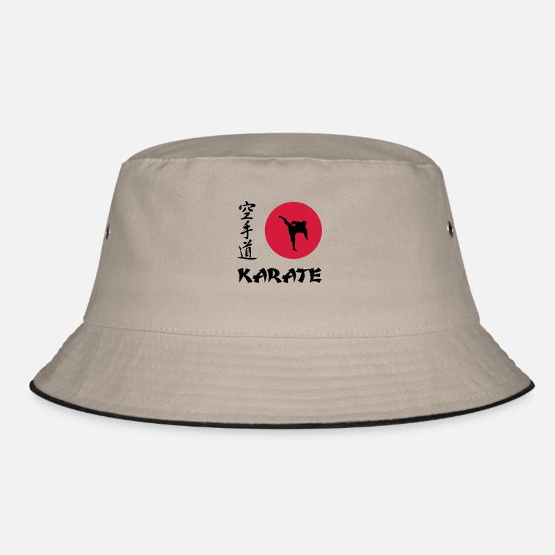 Karate - Bucket Hat - Khaki/Schwarz