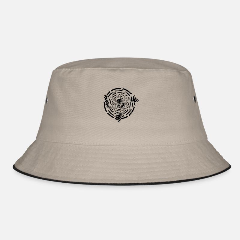 b.robot - Bucket Hat - Khaki/Schwarz