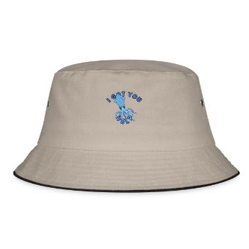 Tentacle Calamari - Bucket Hat - khaki/black - Front