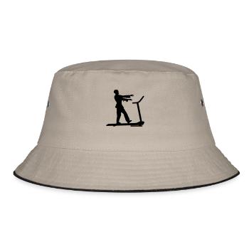 Zombie walking in the dead! - Bucket Hat - khaki/black - Front