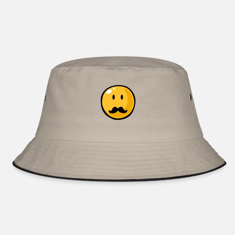 Smiley Mustache Bucket Hat
