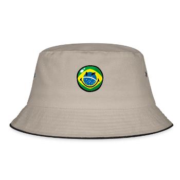 Smiley Flag Brazil - Bob - kaki/noir - Devant