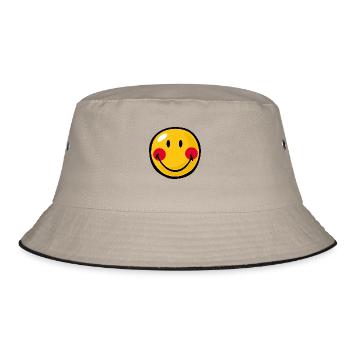Smiley Blushed - Bucket Hat - khaki/black - Front