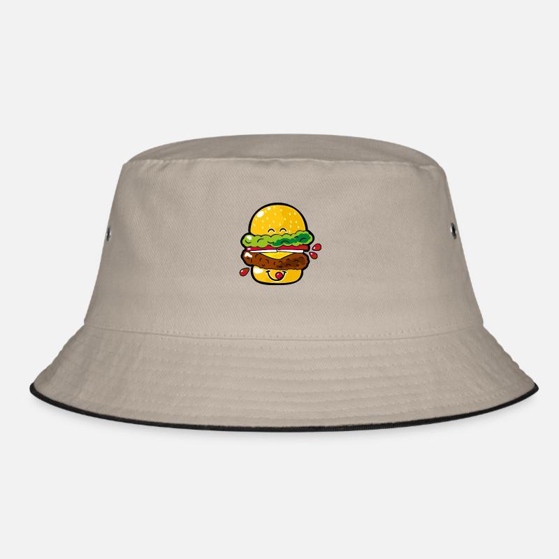 Smiley Hamburger - Bob - kaki/noir