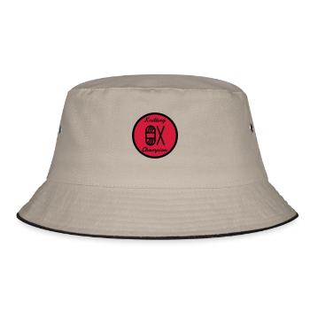 Knitting - Knit - Knitter - Stricken - Tricot - Bucket Hat - khaki/black - Front