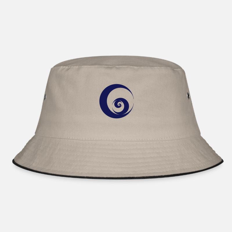 Wave, Vortex, circle, swirl, surfing, seem, sea. Bucket Hat