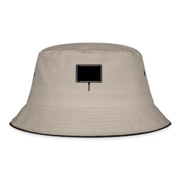 ortsschild - Bucket Hat - Khaki/Schwarz - Vorne