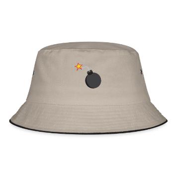 bomb - Bucket Hat - khaki/black - Front
