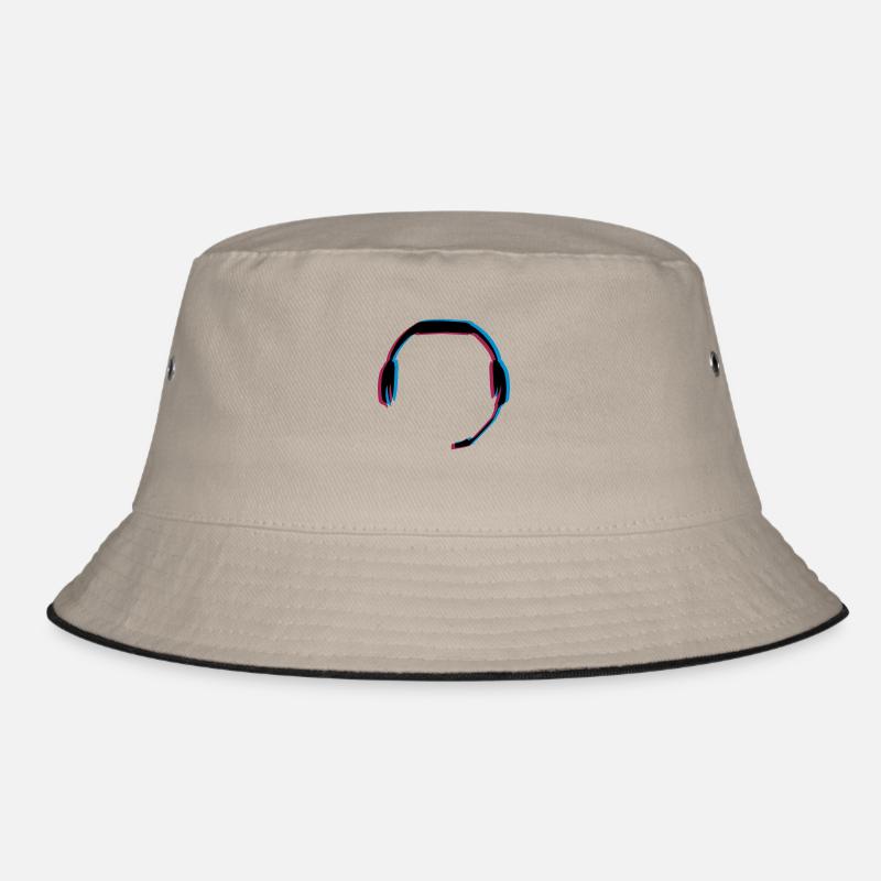 3D effect headset Bucket Hat