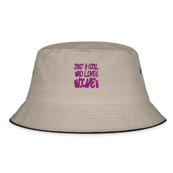 Wein - Bucket Hat - Khaki/Schwarz - Vorne