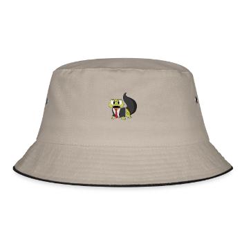 Business Gecko - Bucket Hat - khaki/black - Front